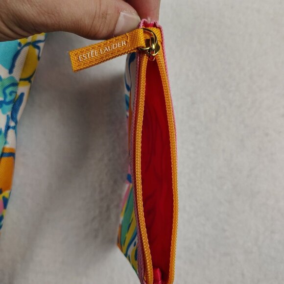 Lilly Pulitzer For Estee Lauder Tote Bag /Matching Coin Purse Floral - Picture 7 of 10